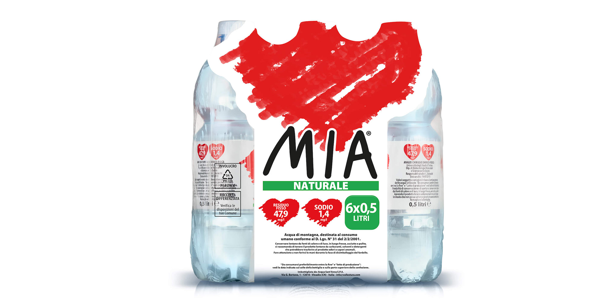 Acqua Mia Vallestura - Naturale 0,5l 6 pezzi